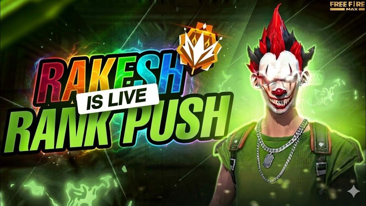 Rakesh Is Live|BR Rank Push FREEFIRE Live Video Gameplay| 2Finger Fast Moment #Live #Video #Freefire