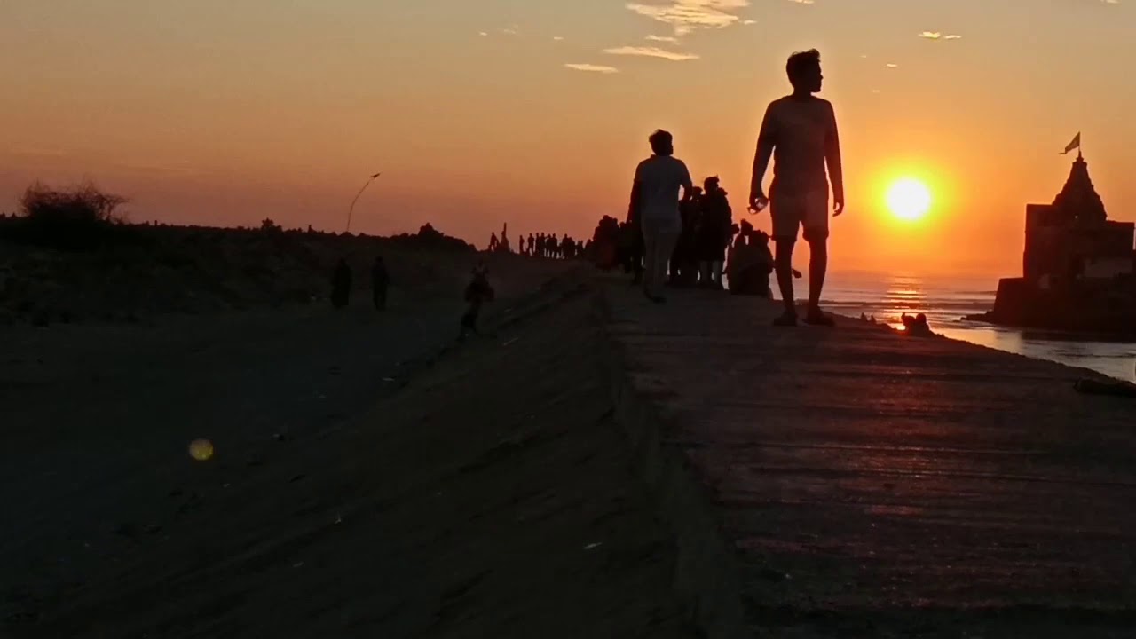 Dwarka Evening view near by dwarkadhis teample #dwarka #devbhumidwarka #loardkrishna