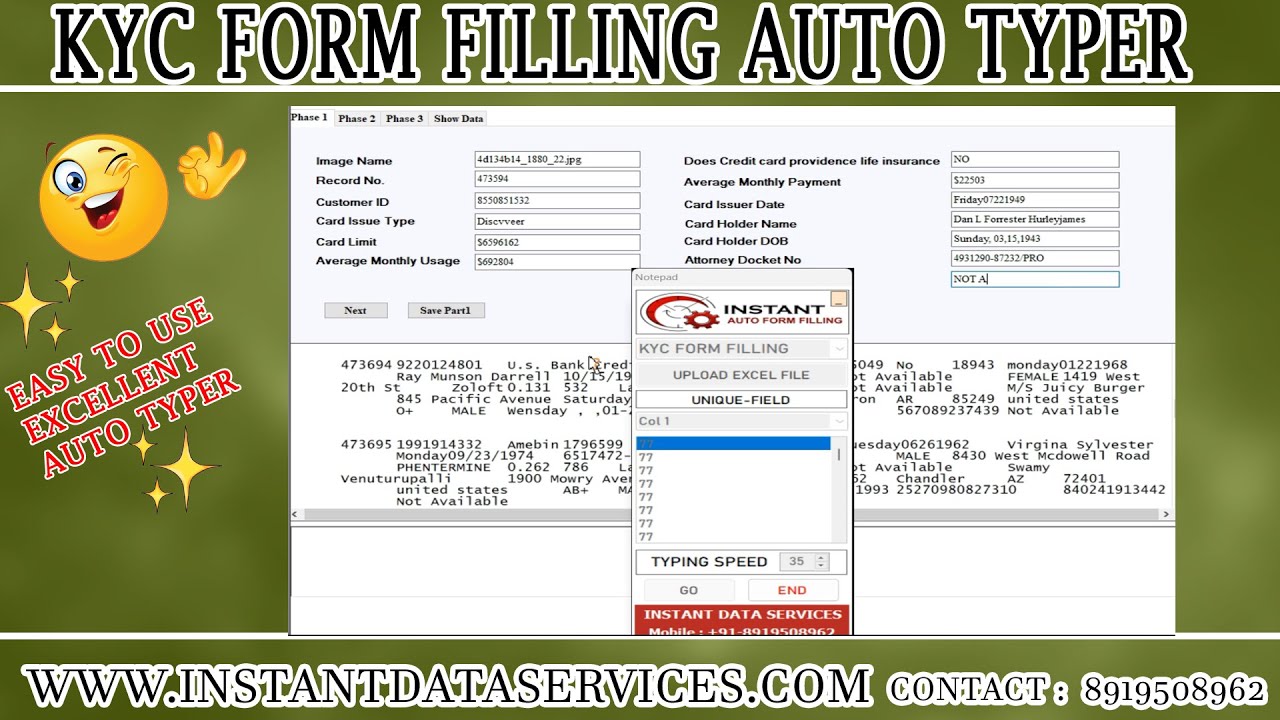 How To download KYC data entry Form Filling Auto Typer Free for pc