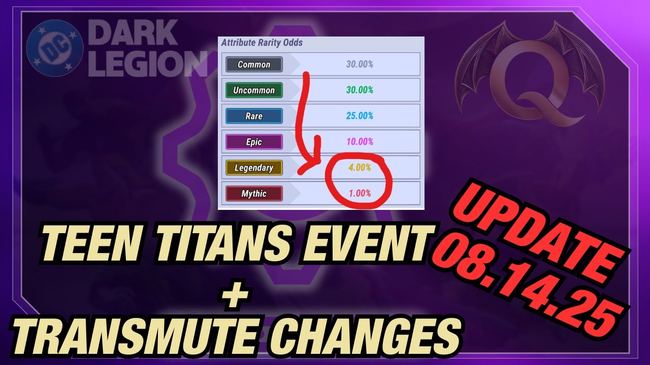 ЧТО они сделали с трансмутациями?! | Новости обновления | DC: Dark Legion