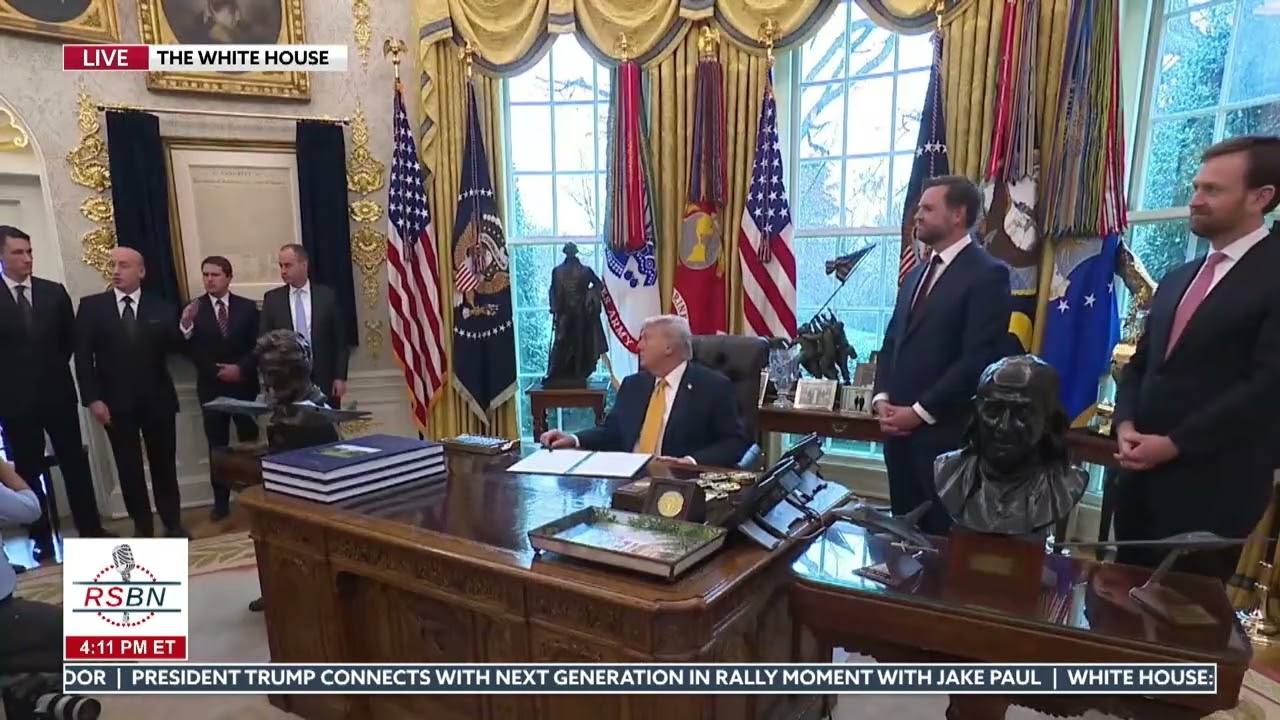 СМОТРИТЕ: Президент Трамп объявляет о создании целевой группы по борьбе с мошенничеством - 16.03....