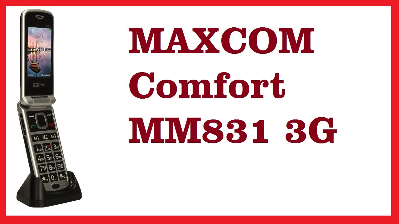 MAXCOM Comfort MM831 3G | pentru batrani, cu butoane mari | - Telefon Senior Mobil