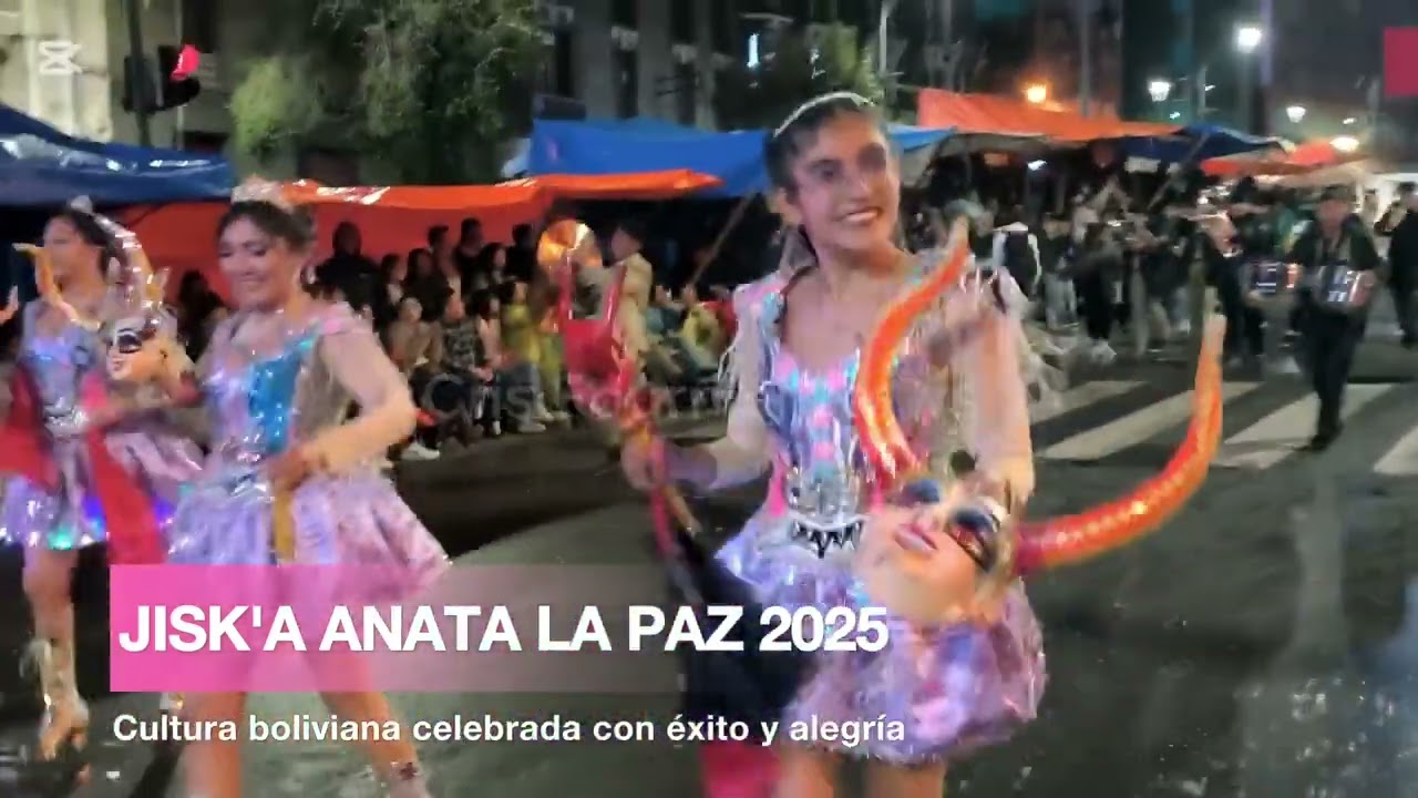 Reportaje en vivo Carnaval La Paz #bolivia JISK'A ANATA con todo PARTE 1