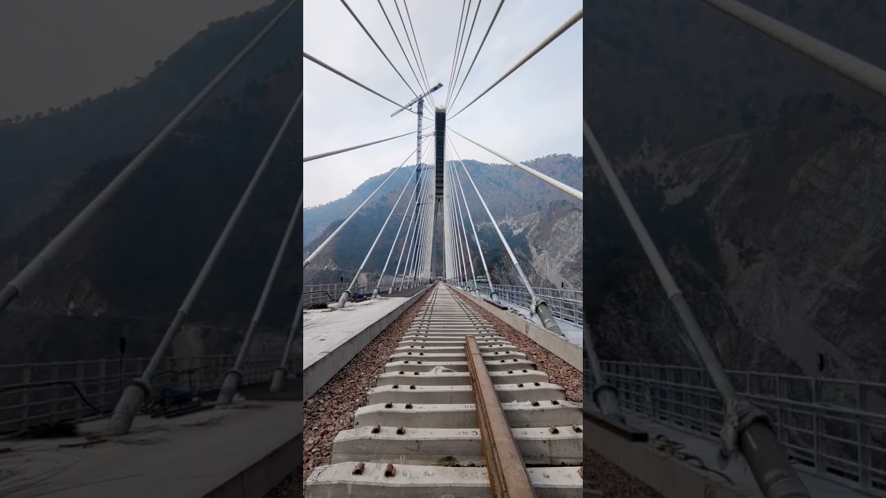 Anji Bridge - First Railway Cable-Stayed Bridge ,Reasi , Jammu And Kashmir