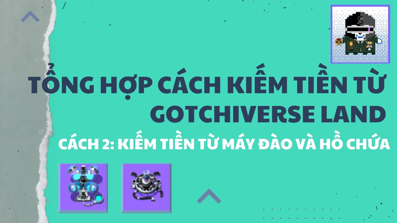 Tổng Hợp C&aacute;ch Kiếm Tiền Từ Aavegotchi Gotchiverse Land | C&aacute;ch 1: M&aacute;y Đ&agrave;o & Hồ Chứa