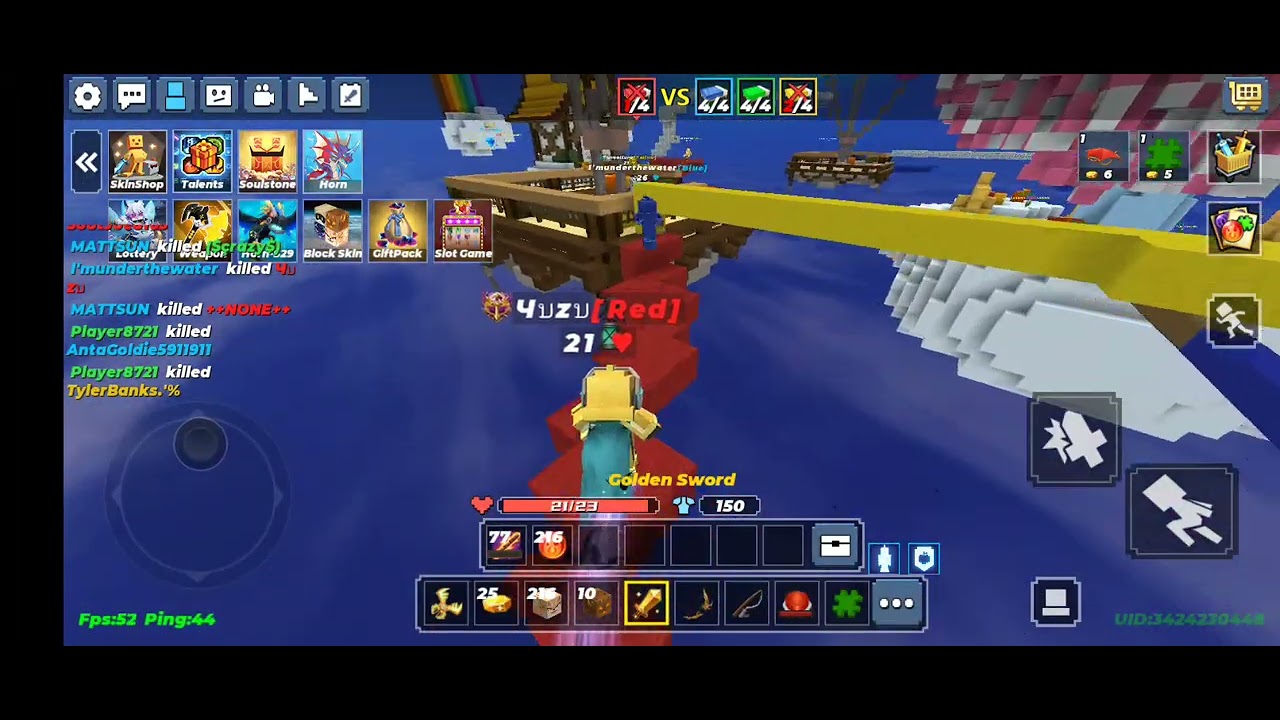 I MET MATTSUN AGAIN IN BEDWARS BLOCKMAN GO!!!#blockmangobedwars #bedwars #bedwarsblockmango