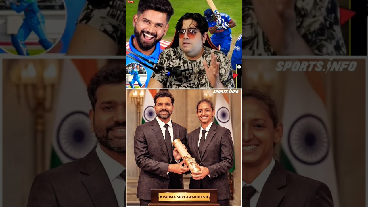 Rohit Sharma & Harmanpreet Kaur padma Shri awardees 