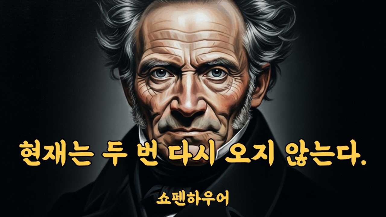 현재는 두 번 다시 오지 않는다. 쇼펜하우어     #쇼펜하우어 #현재를살아라 #기대라는독 #현재는두번다시오지않는다 #염세주의
