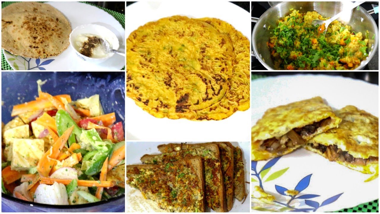 Monday To Saturday Healthy Breakfast Recipes||Paneer Tikka Salad & Much More||Shape Up Your Life