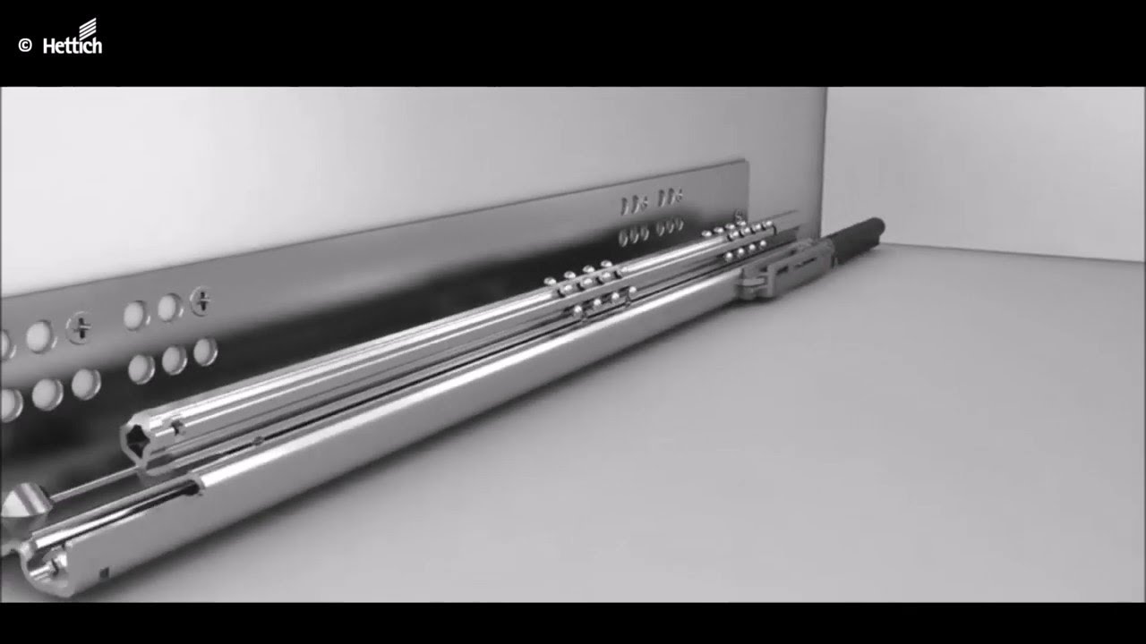 【木製引き出しレール】Quadro（クアドロ）レール紹介動画：横から見えない引き出しレール