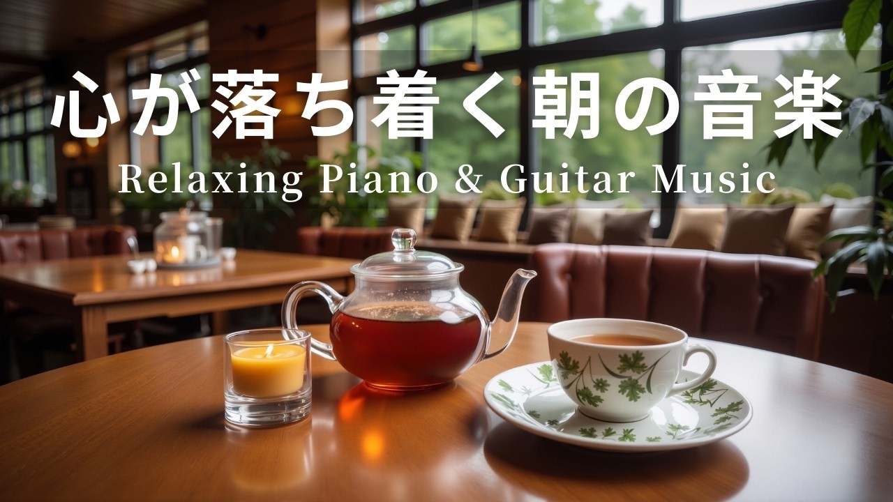 【癒しBGM】心が落ち着く朝の音楽｜やさしいギター＆ピアノのリラックス音楽｜Relaxing Piano & Guitar Music｜集中・読書・勉強用・作業用