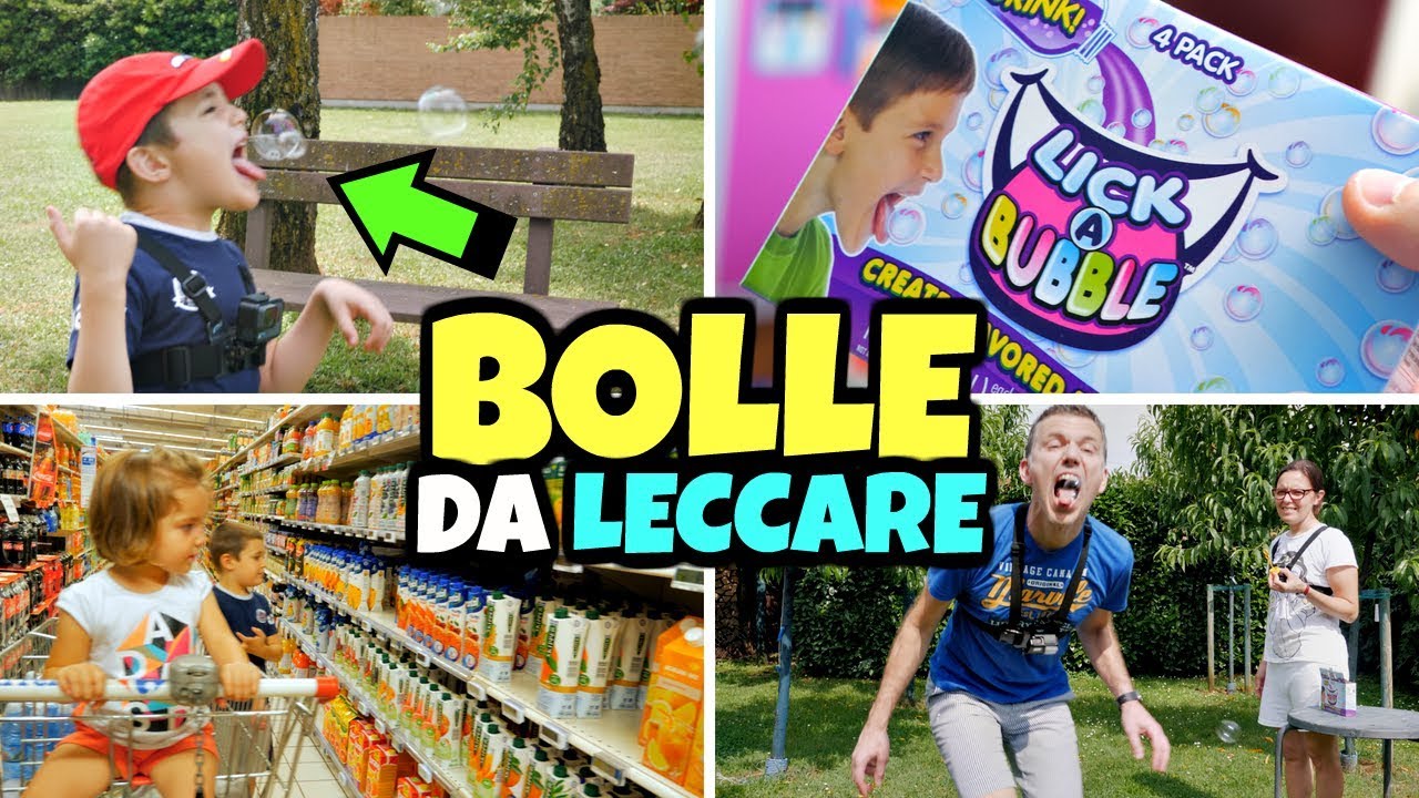 Proviamo le BOLLE DA MANGIARE: Lick a Bubble CHALLENGE