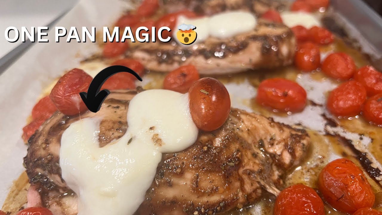 One Pan Balsamic Chicken with Mozzarella 🍅🧀 | Easy 30 Min Dinner Recipe