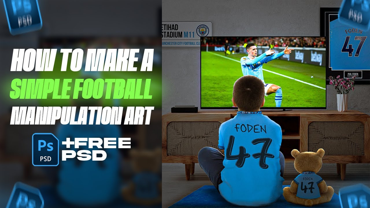 How To Make A Simple Football Manipulation On Photoshop!! [FREE PSD]