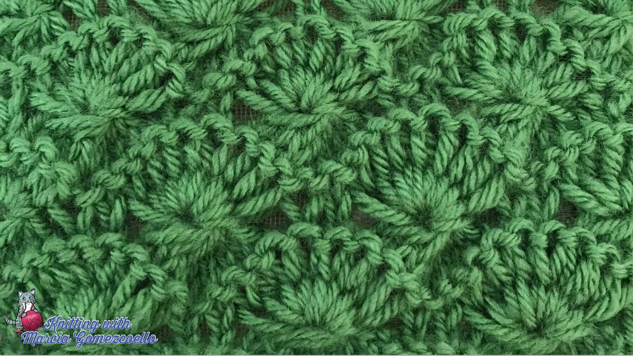 TEJIDOS A DOS AGUJAS: 17- Cola de Pavo/ KNITTING WITH TWO NEEDLES: Turkey Tail