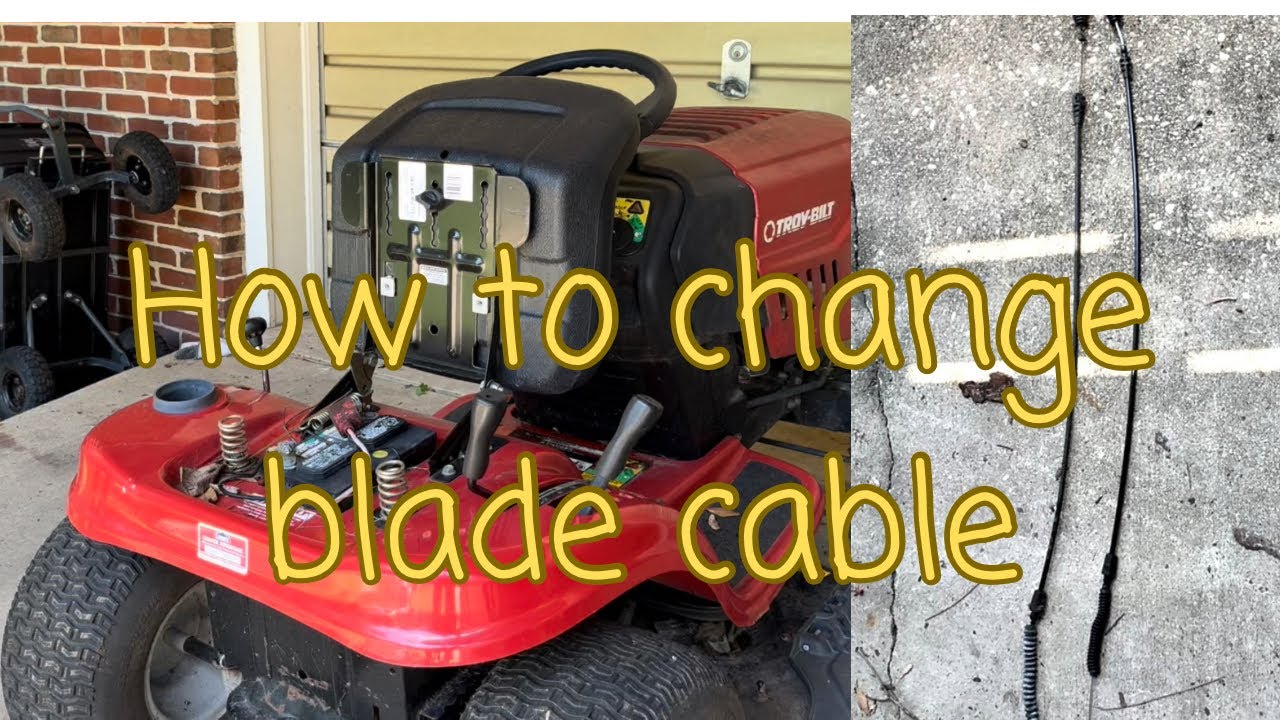 How to change blade/pto cable on Troybilt