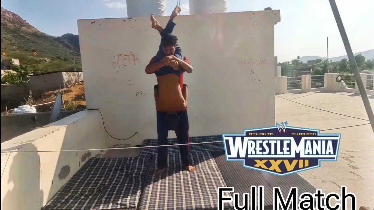 WWE - Undertaker vs Triple h WrestleMania 27 Full Match | Backyard Wrestling
