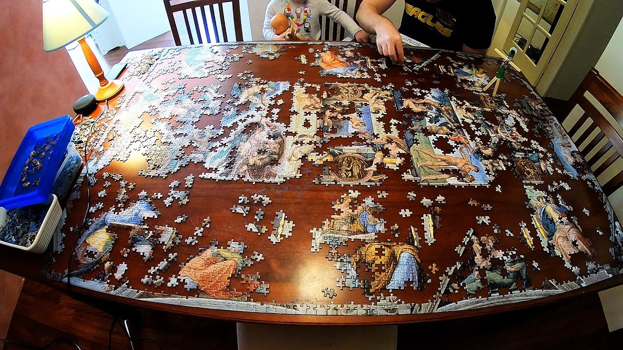 Sistine Chapel 5000 Piece Jigsaw Puzzzle Time Lapse