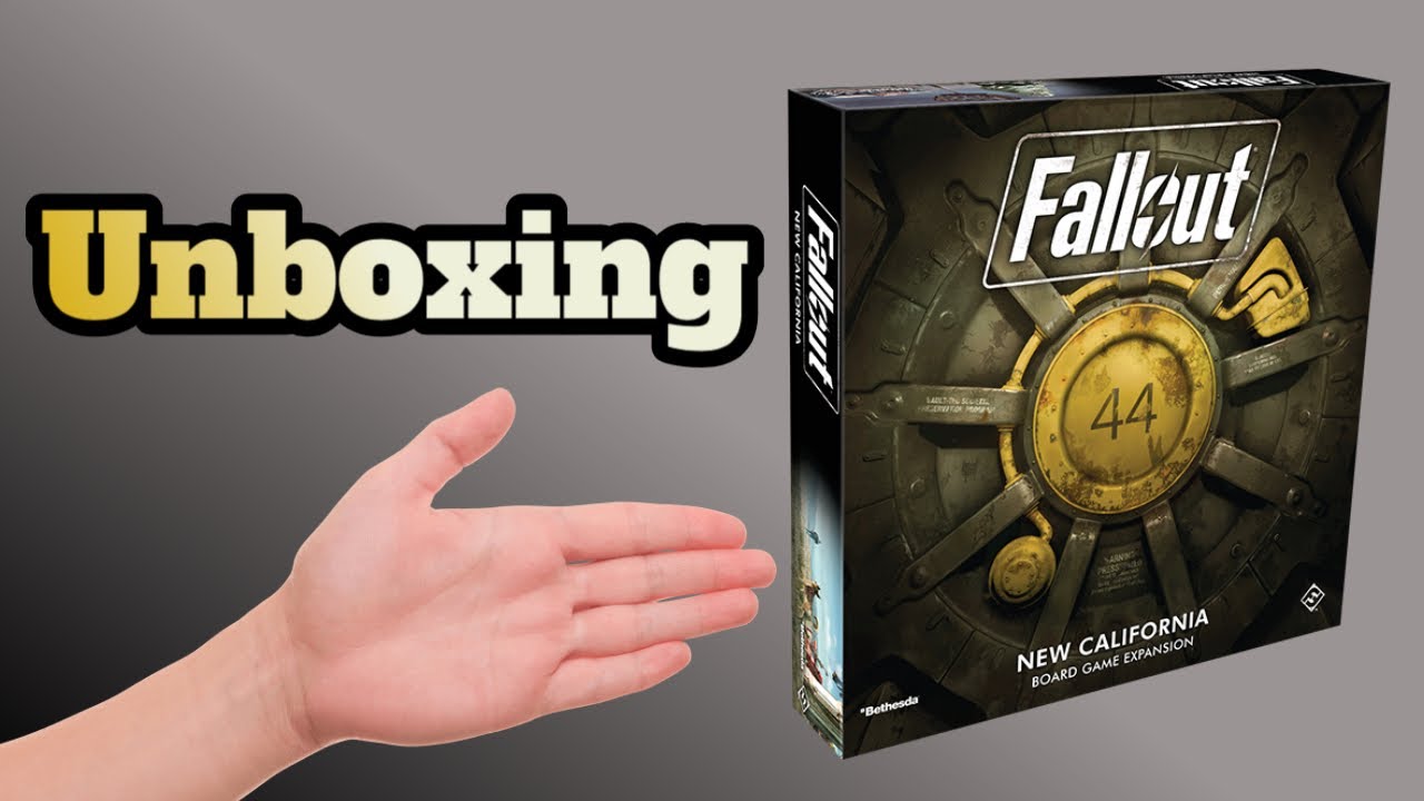 Fallout the boardgame - New California Expansion - Unboxing