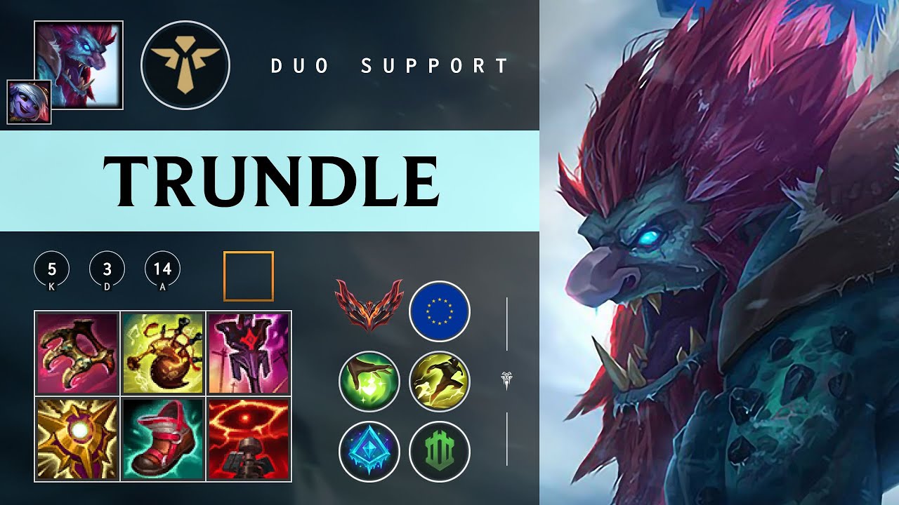 Trundle Support vs Alistar - EUW Grandmaster Patch 26.02