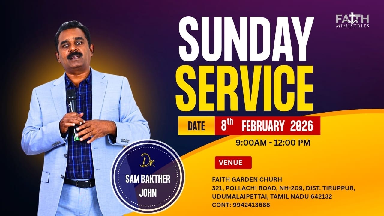 SUNDAY SERVICE - 08.02.2026 I Pr. Viji Priscila. Bakther I Faith Ministries Church