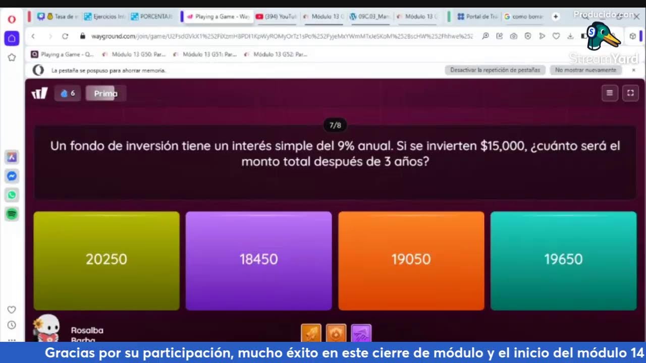 Sesión espacio abierto 8 G64