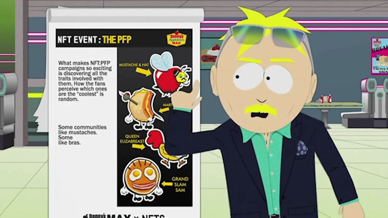 Adult Butters Explains NFTs to Denny's (South Park POST COVID - Part 2)