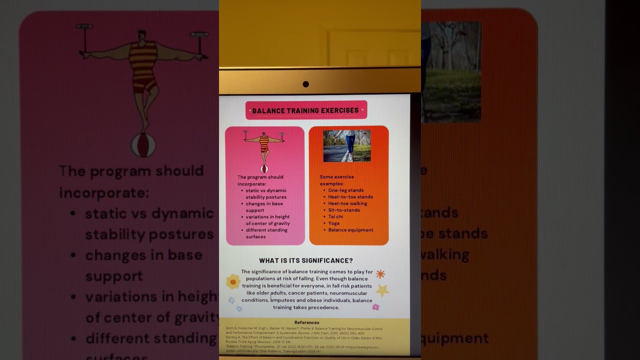 Balance Training and Benefits