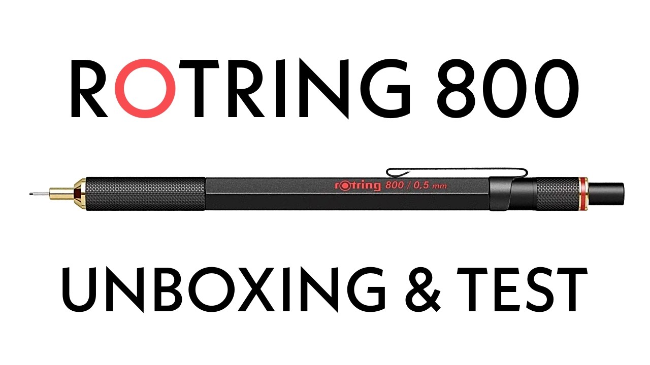 THE Rotring 800 | Mechanical Pencil Unboxing & Test
