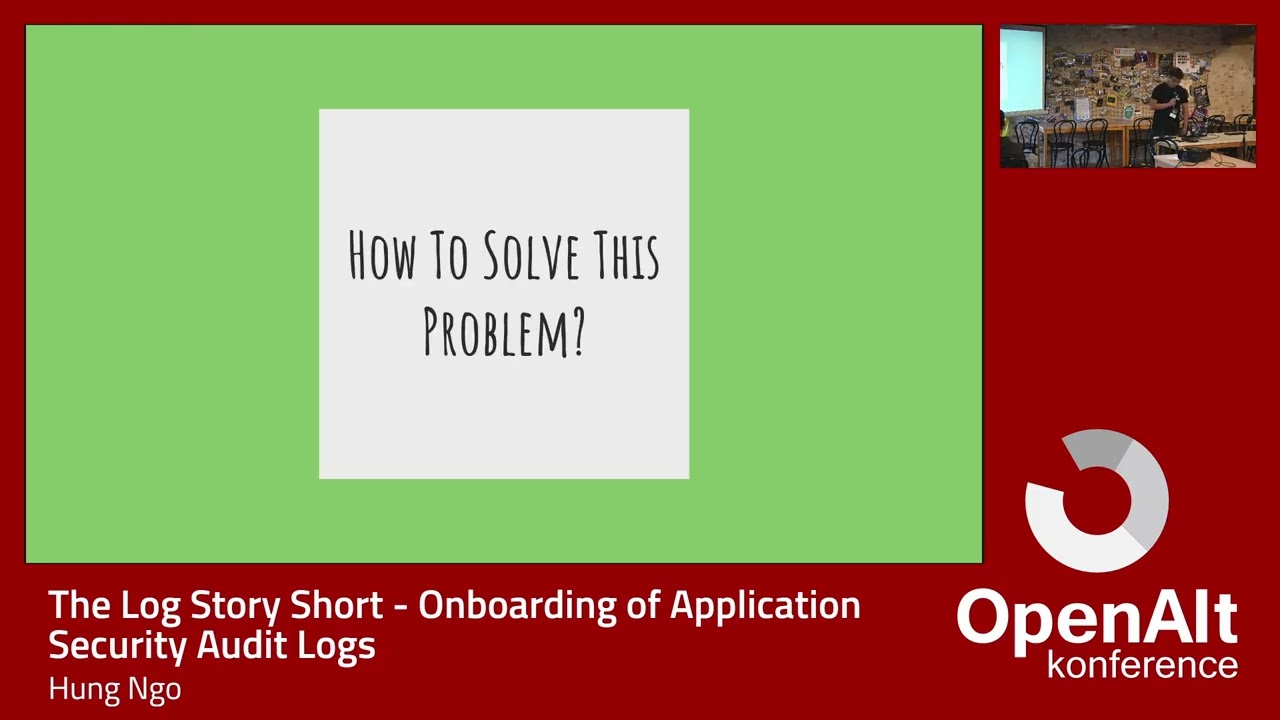 The Log Story Short - Onboarding of Application Security Audit Logs (Hung Ngo)