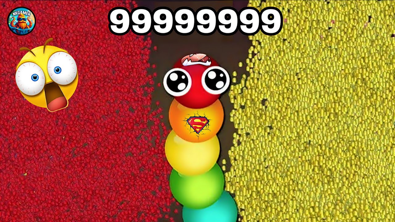 Snake.io 🐍 Rainbow Snake Power 🌈 Most Delicious Epic Food Collection 🍭 Best Funny Moments 😁 #snakeio