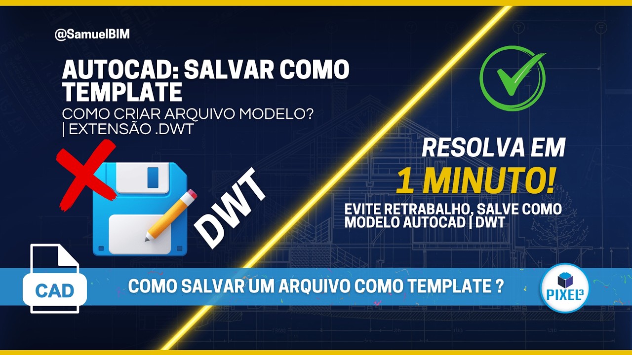 Como salvar um arquivo como template AUTOCAD