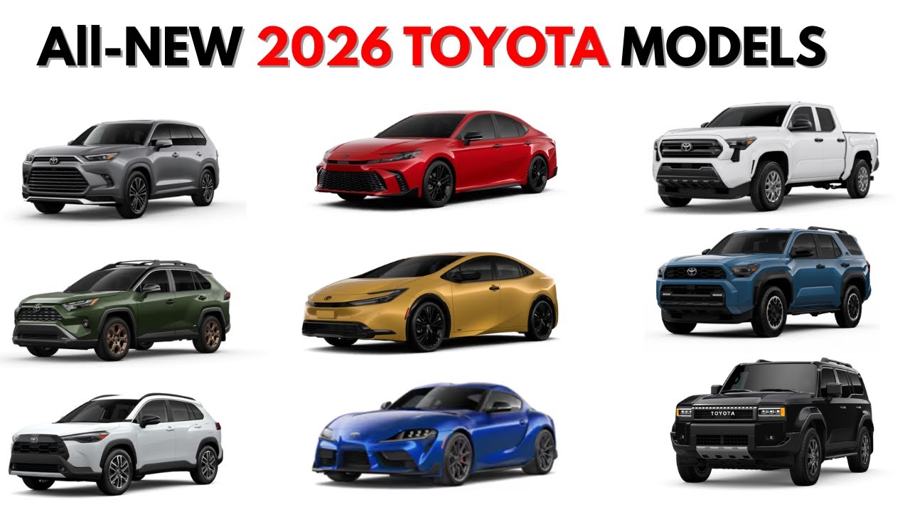 Топ-10 совершенно новых моделей Toyota 2026 года