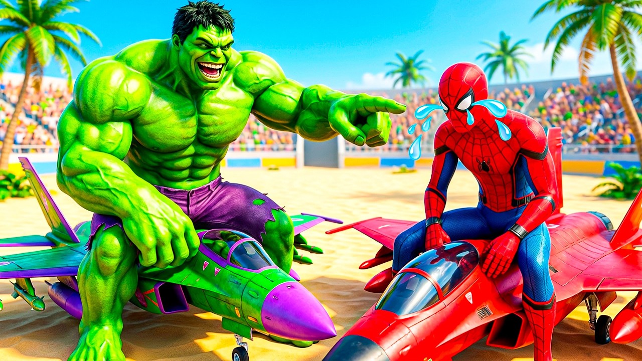 🕷✈️ SPIDERMAN Wins The Magic Legendary Fighter Jet Racing Championship – Epic Racing Challenge!