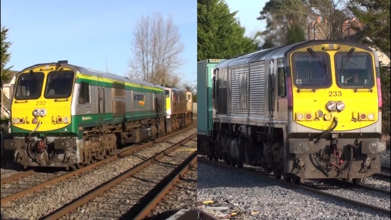Irish Rail Trains at Hazelhatch and Kildare 8-1-2015