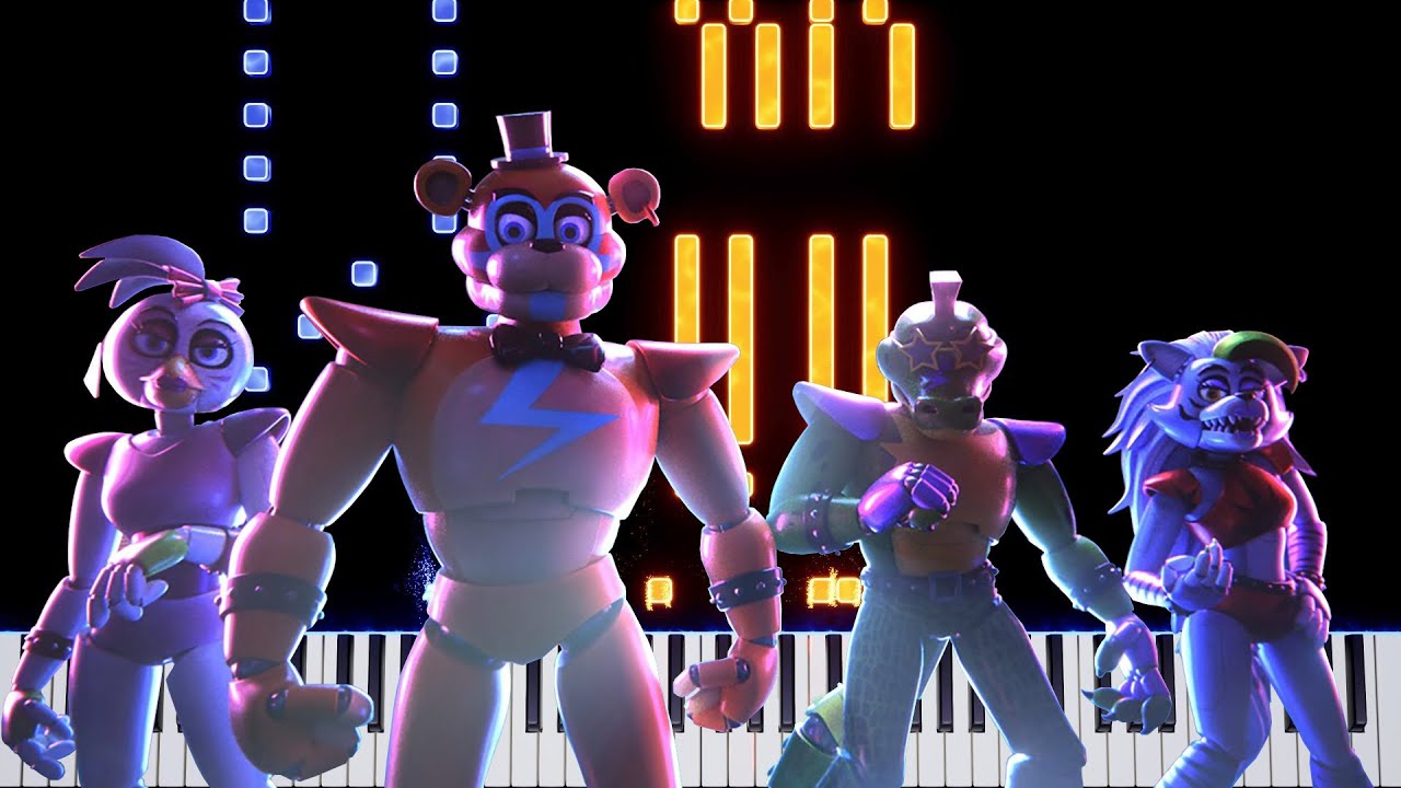Opening Cutscene (Main Theme, Full Ver.) | Five Nights at Freddy's: Security Breach | Piano Tutorial