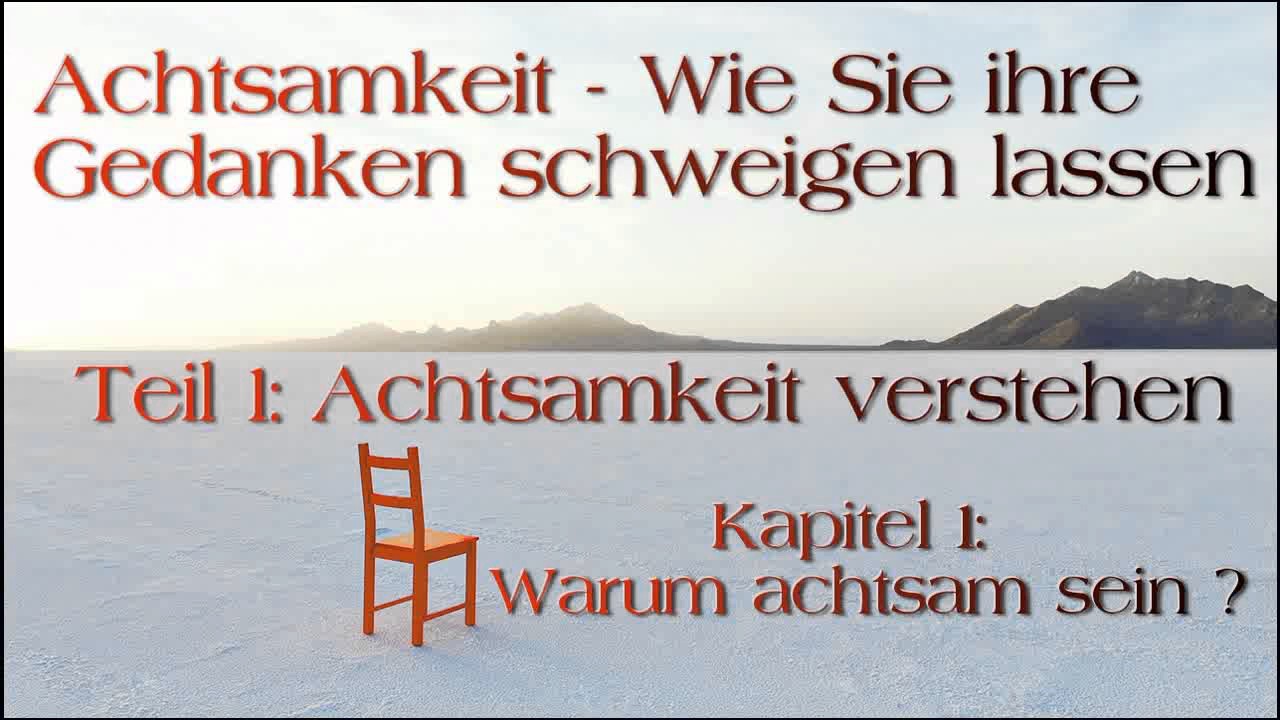 Achtsamkeit verstehen 02: Warum achtsam sein ?