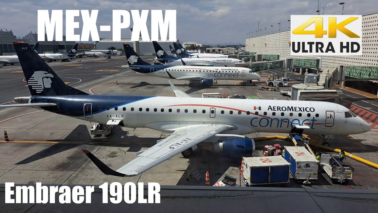 (4K) México City (MEX) ✈ Puerto Escondido (PXM) Embraer 190LR Aeromexico Trip report economy