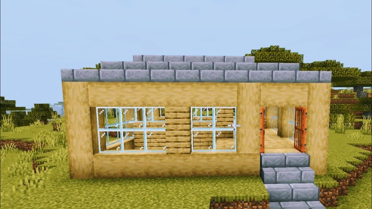 Minecraft : how to Build a small and starting House tutorial (easy) #1 