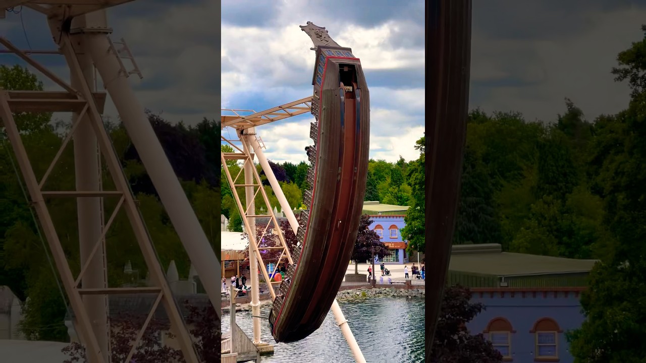 The Bounty Pirate Ship Ride ✨🏴&zwj;☠️ Off Ride POV #draytonmanor #themepark #shorts #ride #pirateship
