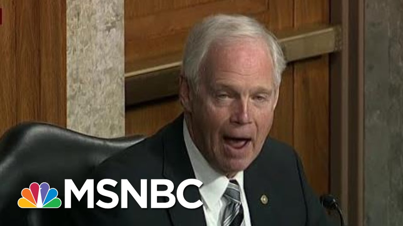Sen. Ron Johnson Promotes Conspiracy Theory During Hearing | Morning Joe | MSNBC