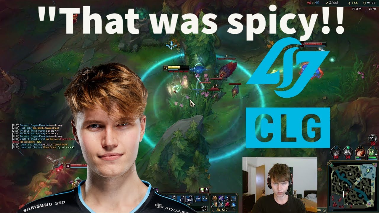 CLG Finn CRAZY Irelia Quadra Kill!!