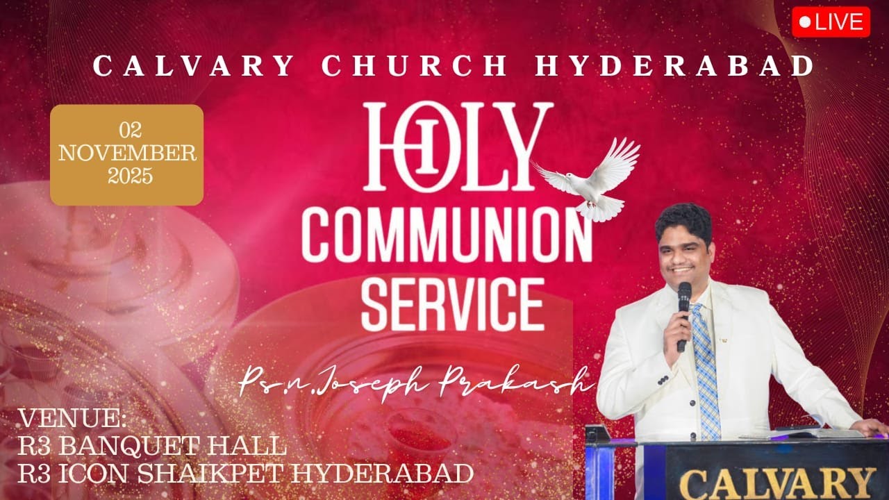 Sunday Service Live From Hyderabad | N Joseph Prakash | 2nd November 2025