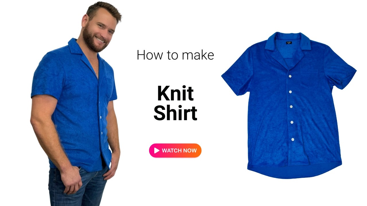 Easy Knit Shirt Perfect for Beginners Sewing Tutorial - Free Sewing Pattern (#2323)