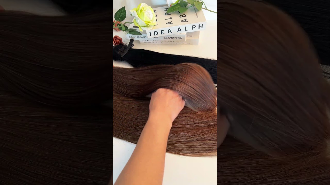 #shorts Various colors of virgin clip in hair extensions #virginhairextensions #clipinhair #clipins