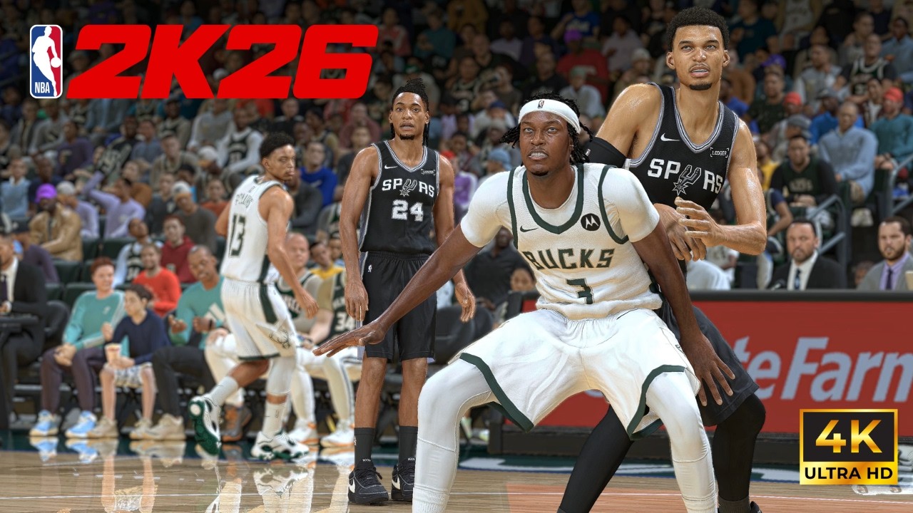 Полная симуляция матча &laquo;Спёрс&raquo; &mdash; &laquo;Бакс&raquo; 🔥 NBA 2K26 (28 марта) 4K Ультрареалистичный