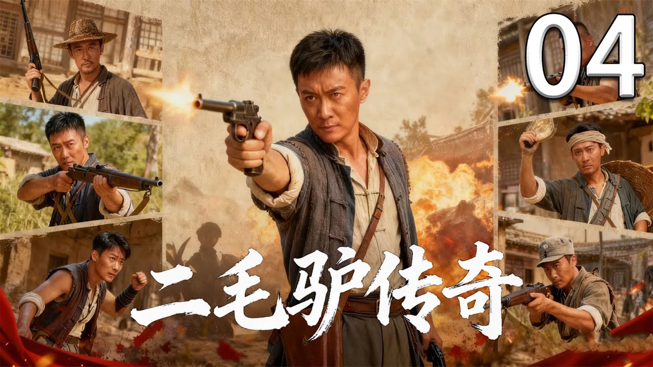 【热血抗战剧】二毛驴传奇04丨平凡少年踏遍烽火路，以热血与智慧铸就不平凡传奇