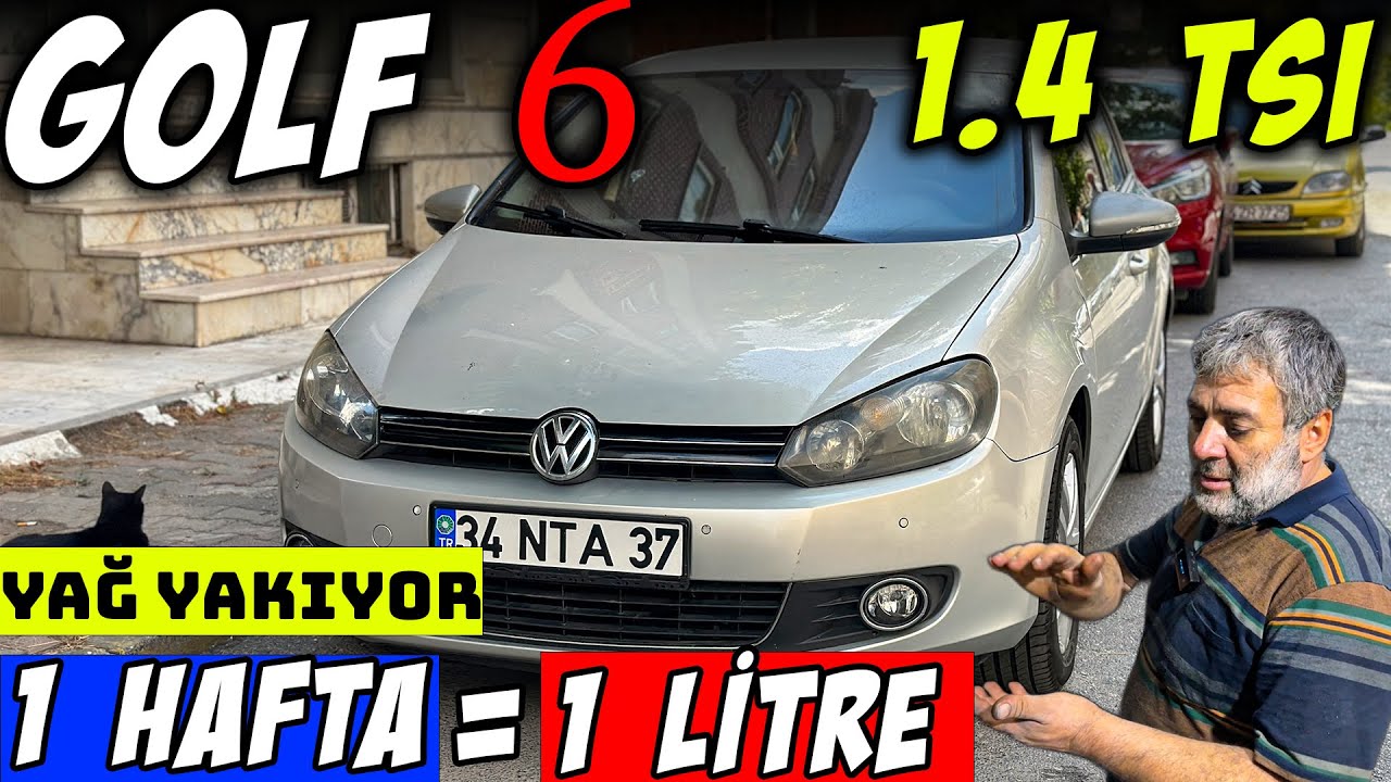 GOLF 6 1.4 TSİ 600 KM'DE 1 LİTRE MOTOR YAĞINI YAKIYOR ! (Bagajda Yağ Bidonuyla Geziyor) Nokta ATIŞ
