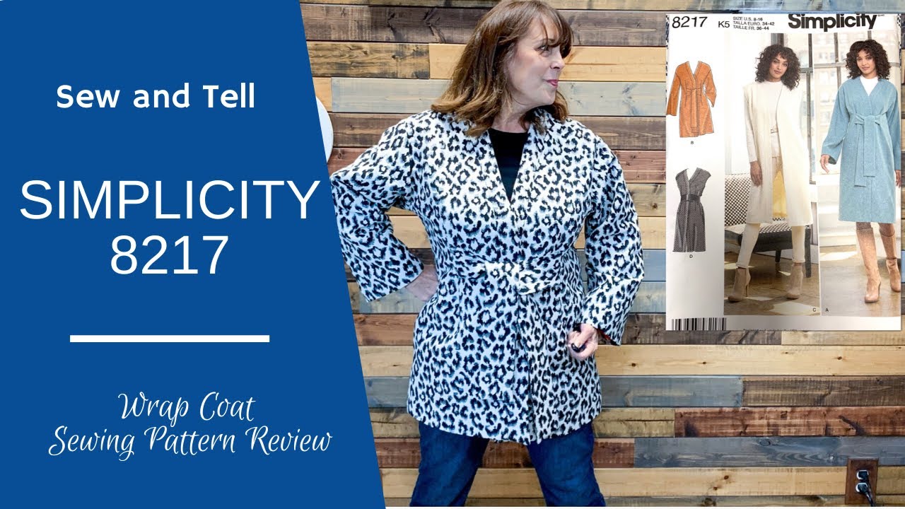 Sewing Pattern Review ~ SIMPLICITY  8217 WRAP COAT REVIEW