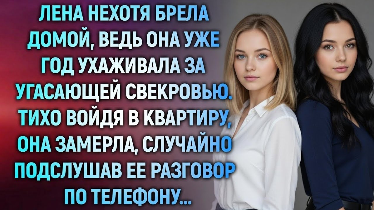 Лена год ухаживала за свекровью… Но случайно подслушанный разговор изменил всё